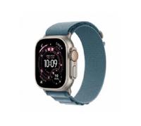 Apple Watch Ultra 3 GPS + Cellular 49mm, Cassa in Titanio Naturale con cinturino Blu Chiaro Alpine Loop - Large