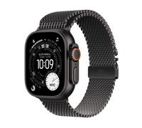 Apple Watch Ultra 3 GPS + Cellular 49mm Cassa Titanio Nero con Loop in maglia Milanese Titanio Nero - Small