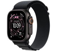 Apple Watch Ultra 3 GPS + Cellular 49mm, Cassa in Titanio color Nero con cinturino Nero Alpine Loop - Small