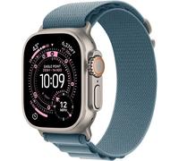 Apple Watch Ultra 3 GPS + Cellular 49mm Titanio Naturale con Cinturino Alpine Loop Blu Chiaro, Taglia M - Nouvo