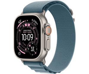 Apple Watch Ultra 3 GPS + Cellular 49mm Titanio Naturale con Cinturino Alpine Loop Blu Chiaro, Taglia M - Nouvo