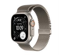 Apple Watch Ultra 3 GPS + Cellular 49mm, Cassa in Titanio Naturale con cinturino Natural Titanium Milanese Loop - Medium
