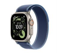 Apple Watch Ultra 3 GPS + Cellular 49mm, Cassa in Titanio Naturale con cinturino Blu acceso Trail Loop - S/M