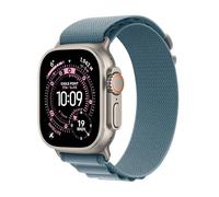 Apple Watch Ultra 3 GPS + Cellular, Cassa 49 mm in titanio naturale con Alpine Loop blu chiaro - Large