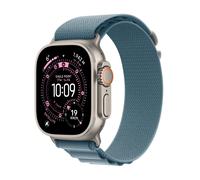 Apple Watch Ultra 3 GPS + Cellular, Cassa 49 mm in titanio naturale con Alpine Loop blu chiaro - Medium