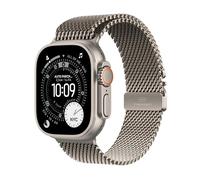 Apple Watch Ultra 3 GPS + Cellular 49mm, Cassa in Titanio Naturale con cinturino Natural Titanium Milanese Loop - Medium