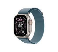 APPLE Watch Ultra 3 GPS + Cellular, Cassa in titanio naturale (49 mm) con Alpine Loop blu chiaro - Large