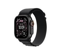 Apple Watch Ultra 3 GPS + Cellular 49mm, Cassa in Titanio color Nero con cinturino Nero Alpine Loop - Large