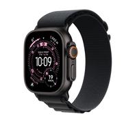 Apple Watch Ultra 3 GPS + Cellular 49mm, Cassa in Titanio color Nero con cinturino Nero Alpine Loop - Medium