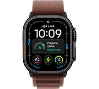 Apple Watch Ultra 4 (GPS + Cellular) Cassa da 49 mm in Titanio Nero con cinturino Alpine Loop Bordeaux - M - Nouvo