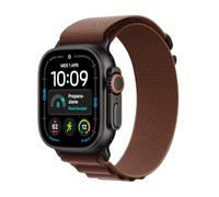 Apple Watch Ultra 4 GPS + Cellular 49 mm | Cassa in titanio nero con Alpine Loop borgogna - S