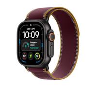 Apple Watch Ultra 4 GPS + Cellular 49 mm | Cassa in titanio nero con Trail Loop borgogna - S/M