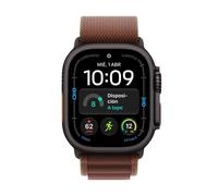 Apple Watch Ultra 4 GPS + Cellular 49mm Titanio Nero con Cinturino Loop Alpine Bordeaux L