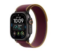 Apple Watch Ultra 4 GPS + Cellular 49mm Titanio Nero con Cinturino Loop Trail Bordeaux M/L