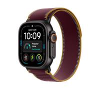APPLE Watch Ultra 4 GPS + Cellular, cassa in Titanio Nero da (49 mm) con Trail Loop color borgogna - S/M