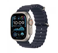 Apple Watch Ultra 2 GPS + Cellular 49mm Cassa in Titanio con Navy Ocean Band