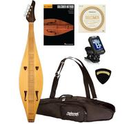 Applecr CD100 - Dulcimer a 4 corde in abete rosso a goccia, strumento da montagna degli Appalachi con borsa, Hal Leonard Book, accordatore True Tune, pacchetto corde D'Addario J64, prodotto in