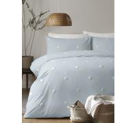 Appletree Appletree Tufted Polka Dot Garden 100% Pure Cotton Bed Set blu