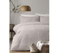 Appletree Appletree Tufted Polka Dot Garden 100% Pure Cotton Bed Set Grigio