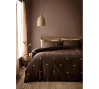 Appletree Appletree Tufted Polka Dot Garden 100% Pure Cotton Bed Set Marrone