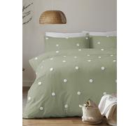 Appletree Appletree Tufted Polka Dot Garden 100% Pure Cotton Bed Set verde