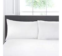 Appletree - Coppia di federe per cuscino, 100% cotone, 76 x 48 cm, colore: Bianco