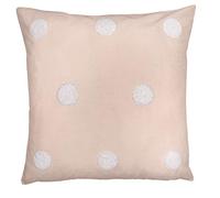 Appletree - Cuscino imbottito da giardino, 100% cotone, rosa con pois bianchi, 43 x 43 cm (17 x 17)