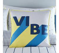 Appletree Kids Vibe - Cuscino imbottito in 100% cotone, 43 x 43 cm, colore: Blu marino