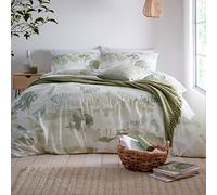 Appletree Loft Edale - Set copripiumino 100% cotone, per letto king size, colore: Verde