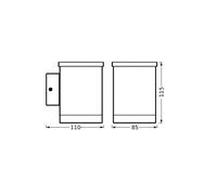 Appliance da esterni LED OSRAM ENDURA STYLE QUADRO, grafite Osram