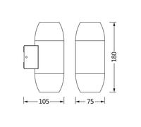 Appliance da esterno OSRAM ENDURA CLASSIC CANNON antracite up/down Osram