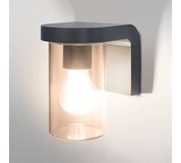 OSRAM Applique da parete per esterni E27 Ambra, applique vintage con corpo in alluminio grigio scuro, protezione IP44, antiurto IK03, per terrazza e balcone