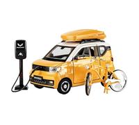 Applicabile A Wuling Hongguang MINI Veicoli Imitazione Realistica Lega Modelli Di Auto Di Piccole Dimensioni Ornamenti Da Collezione Mini Macchinine Regali For Ragazzi Raffinato(Yellow)