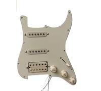 Applicabile alla chitarra elettrica ST tre pickup a pannello singolo battipenna multicolori accessori per pickup di cablaggio Set Battipenna Pickup(Beige single single double)