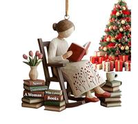 Applicabilità versatile: le palline di Natale per gli amanti dei libri consentono idee decorative creative per le cime degli alberi, i rami e gli scaffali combinando funzionalità e fascino estetico pe