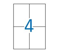 Applicare etichette bianche rimovibili 105x148mm - consentire di rimuovere la traccia - 100 fogli NEW