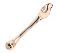 Applicatore Crema Occhi Rullo e Spatola in Lega di Zinco Oro | Design a Rotolamento, Formato Compatto 8x1,5x0,2cm, per Viaggio e Massaggio Delicato Sotto gli Occhi