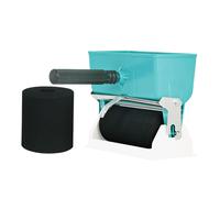 Applicatore di colla a rullo per la distribuzione di adesivi con supporto e