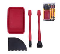 Applicatore di Colla per Legno, Kit Completo di Colla Siliconica Pennello per Colla Siliconica Pennelli per Colla Lavorazione del Legno Pennelli per Colla per Legno Pettine per