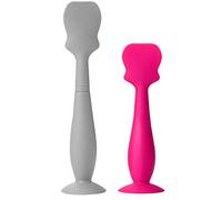 Applicatore di crema per l'eruzione cutanea del pannolino, spazzola per la parte inferiore del bambino, spatole in silicone per crema facciale per neonati, 2 pezzi
