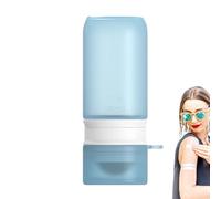 Applicatore di crema solare | Dispenser in silicone ricaricabile 100 ml | a sfera con applicatore roll-on per protezione UV Latte solare | Viaggi Spiaggia Sport Famiglia Adulti Bambini