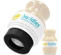Applicatore di Crema Solare Solar Buddies - Nude - Ricaricabile a Sfera con Spugna per Creme Solari e Lozioni - Per Bambini, Adulti e Famiglie - Capacità 100 ml - Perfetto per Viaggi