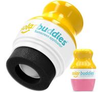 Applicatore di Crema Solare Solar Buddies - Rosa - Ricaricabile a Sfera con Spugna per Creme Solari e Lozioni - Per Bambini, Adulti e Famiglie - Capacità 100 ml - Perfetto per Viaggi