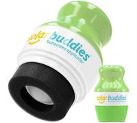 Applicatore di Crema Solare Solar Buddies - Verde Completo - Ricaricabile a Sfera con Spugna per Creme Solari e Lozioni - Per Bambini, Adulti e Famiglie - Capacità 100 ml - Perfetto per Viaggi