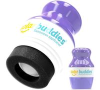 Applicatore di Crema Solare Solar Buddies - Viola - Ricaricabile a Sfera con Spugna per Creme Solari e Lozioni - Per Bambini, Adulti e Famiglie - Capacità 100 ml - Perfetto per Viaggi