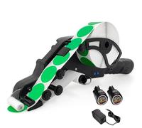 Applicatore di etichette, etichettatrice portatile per adesivi e codici a barre con 2 batterie ricaricabili, lunghezza etichetta 15-80 mm, ideale per bottiglie rotonde, scatole, frutta e magazzino