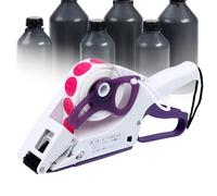 Applicatore di etichette manuale, etichettatrice per superfici curve piatte, rulli in gomma più resistenti, può essere incollato sulla scatola di imballaggio esterna, libri, imball(One Color-B)