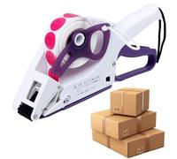 Applicatore di etichette manuale Pistola adesiva portatile per codici a barre per bottiglie rotonde quadrate piatte - Etichette automatiche peel and stick per magazzini, supermercati e centri