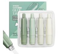 Applicatore Di Nastro Adesivo Doppia Faccia,4 Pezzi Dispensatore Appiccicoso Retrattile - Nastro Per Scrapbooking | Per Progetti Di Fai Da Te Artigianato Con Carta Fotografica E Journaling Per Arte