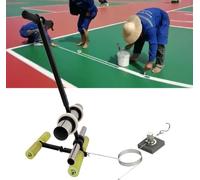 Applicatore di nastro per pavimenti, dispenser manuale con kit di cerchi da disegno, per pittura e sigillatura di pareti e pavimenti